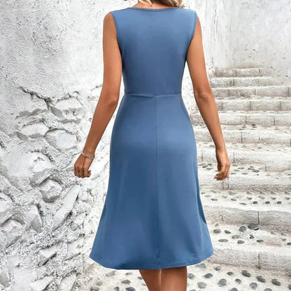 Zara - damen knielanges sommerkleid midi