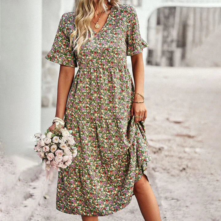 Lena - blumen sommerkleid