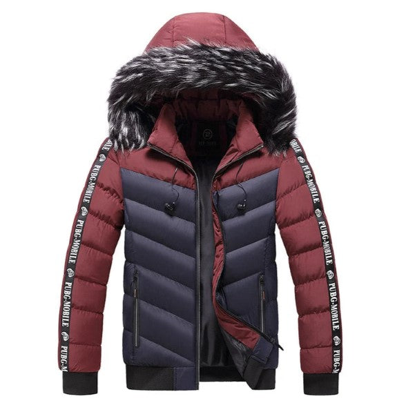 Berno - zweifarbige winterjacke für herren