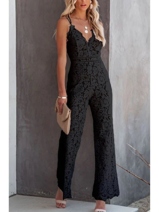 Ernestina | elegantes jumpsuit mit v-ausschnitt