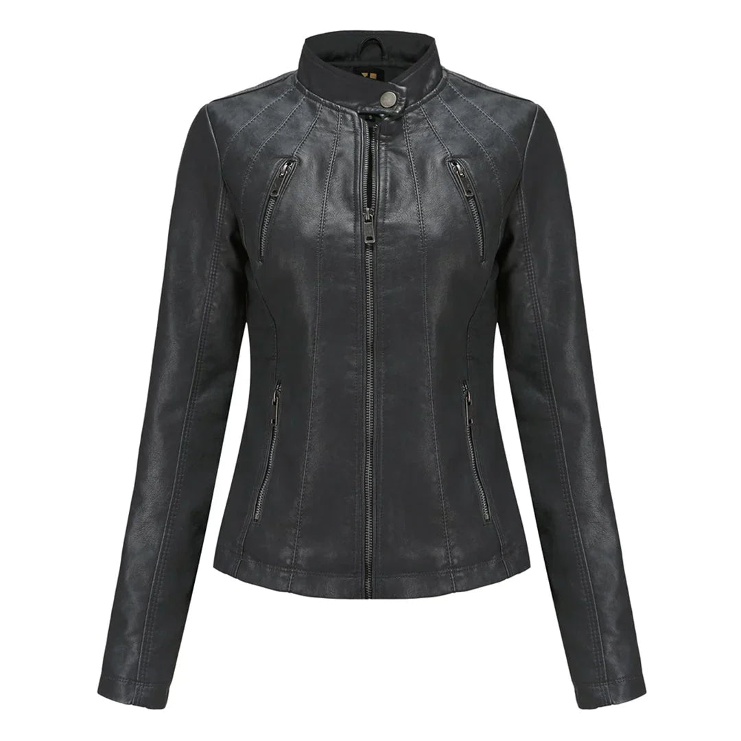 Adelija - stylische lederjacke